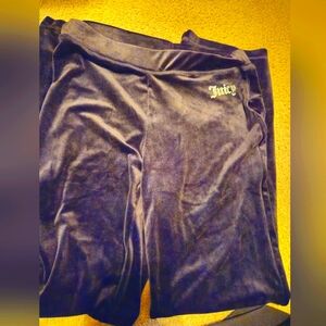 Juicy Couture Black Velour Tracksuit Pants | Women's Medium | Y2K, 2000s, Active